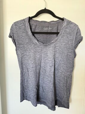Anthropologie Pilcro Heather Gray Short Sleeve Scoop Tee